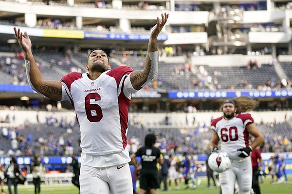 James Conner al final del partido vs Rams 