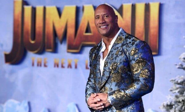 Dwayne Johnson en el estreno de Jumanji