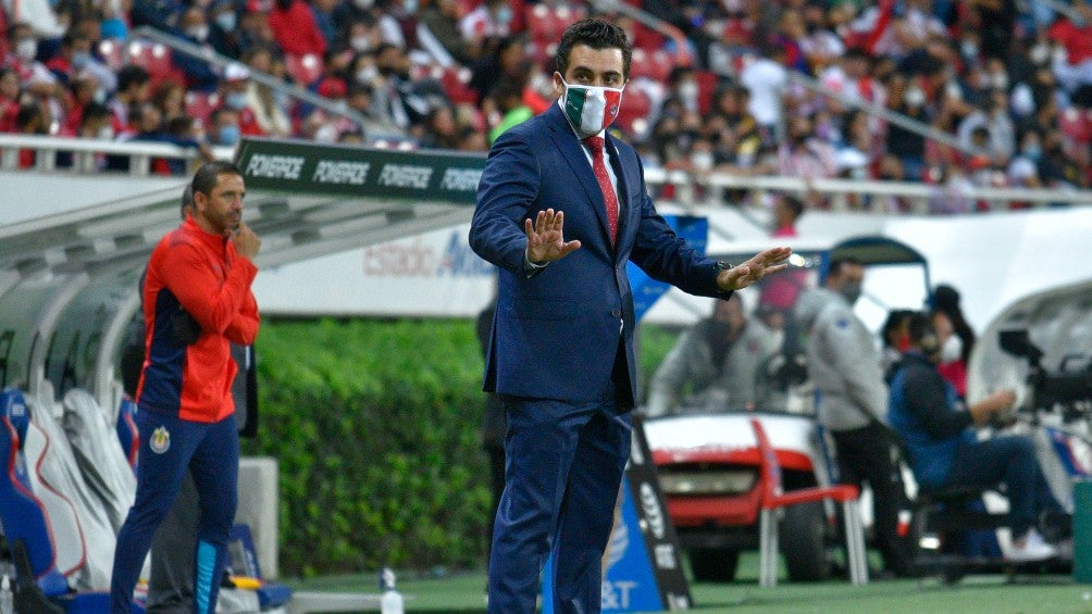 Marcelo Michel Leaño durante un partido con Chivas