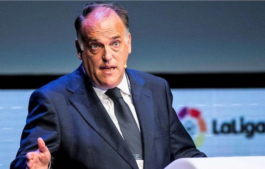 Javier Tebas en conferencia