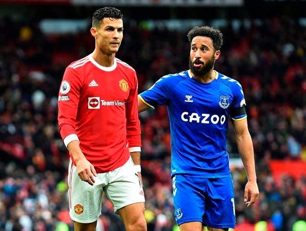 Cristiano Ronaldo en acción con Manchester United