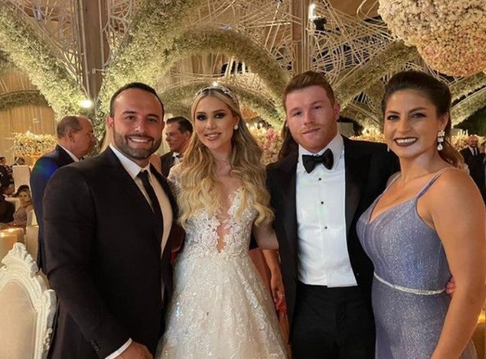 Gonzalo Álvarez en la boda de su hermano Canelo