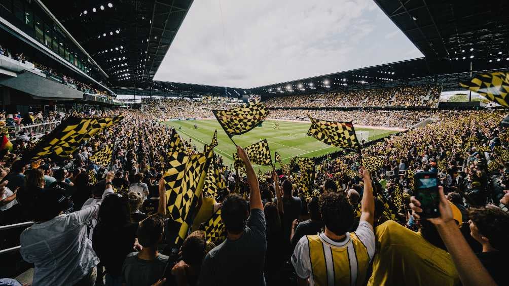 Los aficionados en un partido de MLS