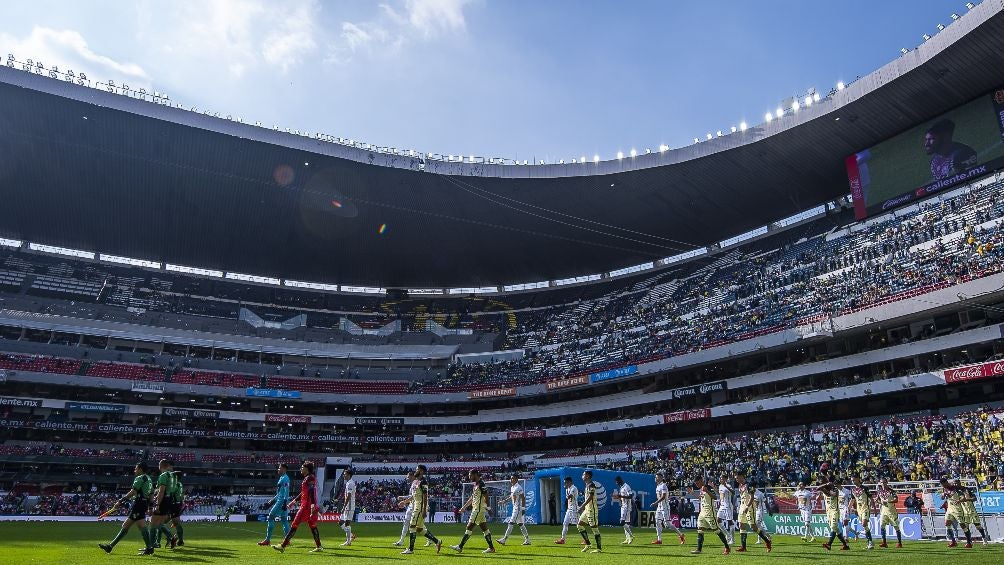 Estadio Azteca previo al Clásico Joven