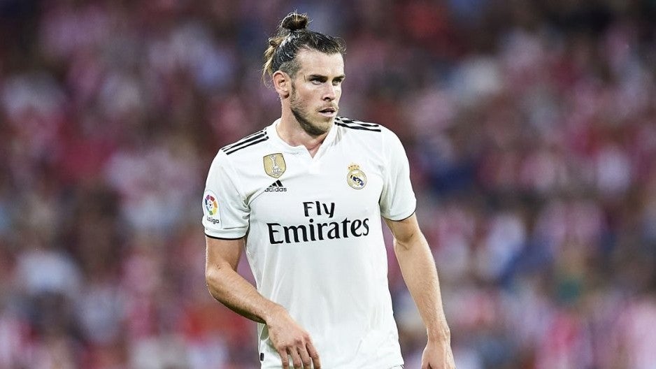 Gareth Bale en un partido con el Real Madrid 