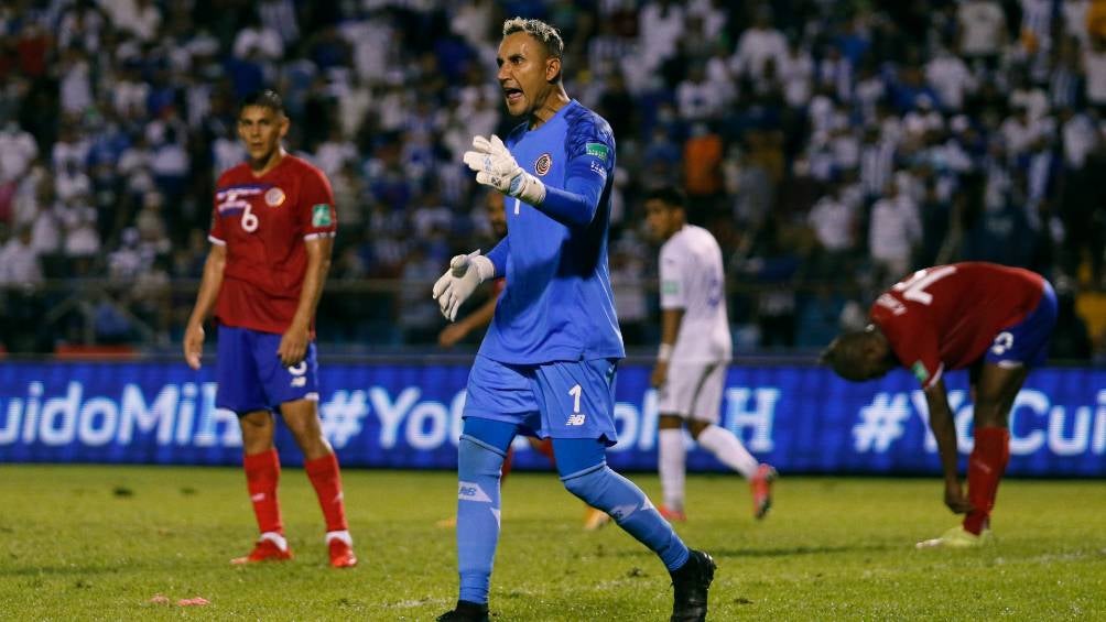 Keylor Navas en un partido con Costa Rica 