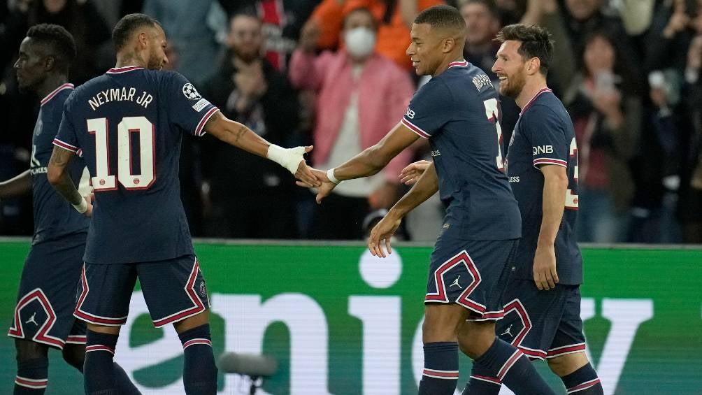 Mbappé, Neymar y Messi con el PSG