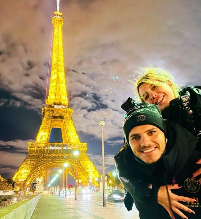 Mauro Icardi junto a Wanda Nara