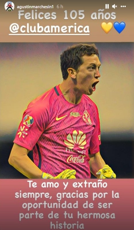 Marchesín mandó mensaje al América por su aniversario