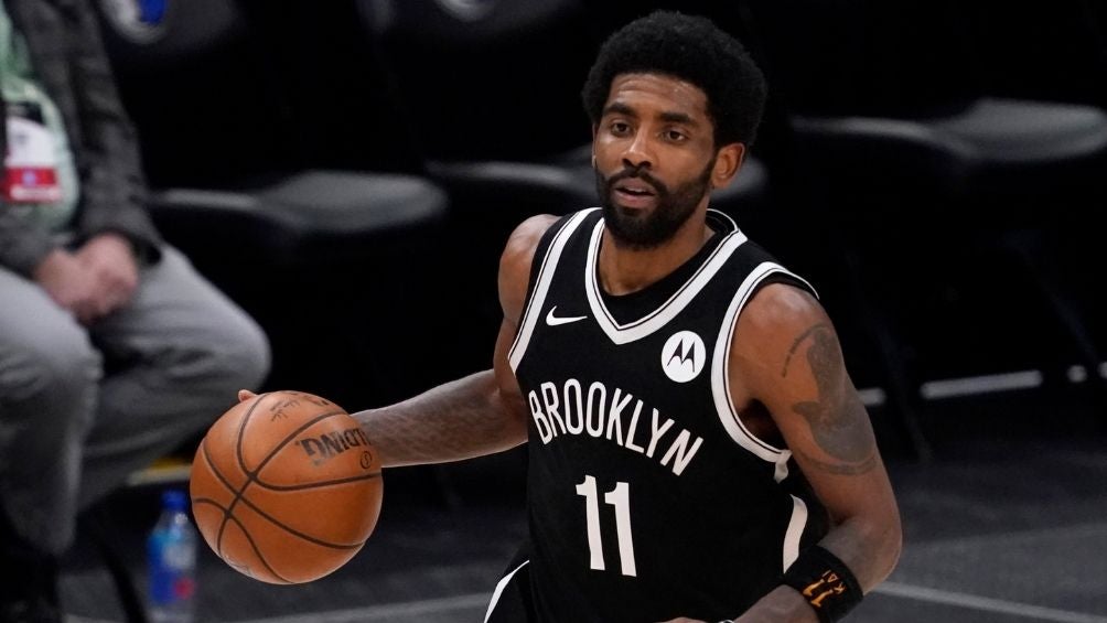 Irving en un partido de los Nets