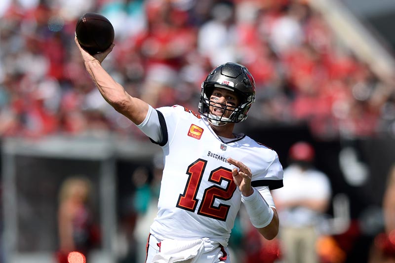 El QB en un partido con los Buccaneers