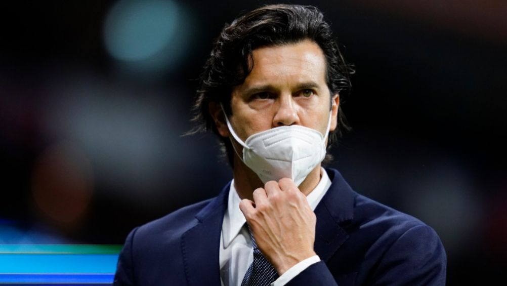 Santiago Solari en un partido del América