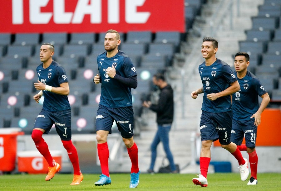 Krannevitter, Janssen y Funes Mori durante un entrenamiento