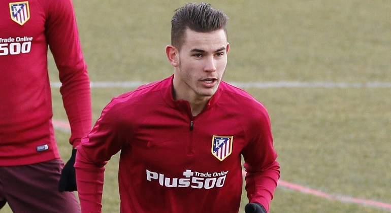 Lucas Hernández en su etapa con Atlético de Madrid