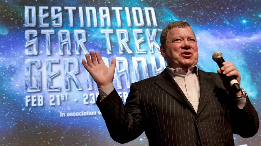 El actor canadiense William Shatner, en una conferencia