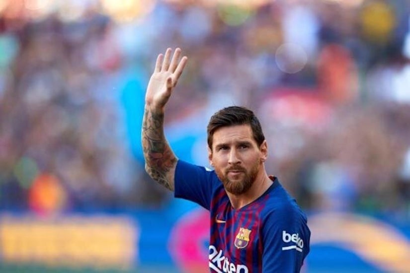 Lionel Messi en un partido del Barcelona