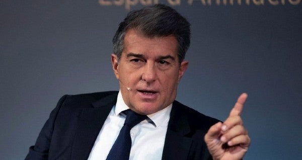 Joan Laporta en conferencia de prensa