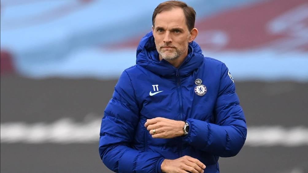 Thomas Tuchel en un partido con Chelsea