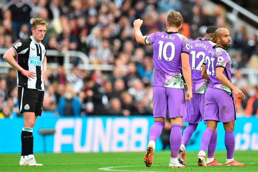 Harry Kane celebrando su gol ante Newcastle