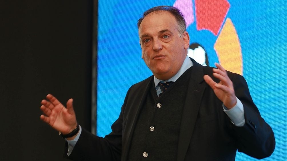 Tebas en un evento de LaLiga