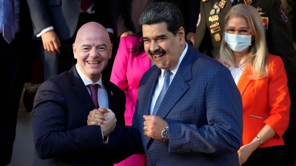 Infantino estuvo con Madura el pasado viernes 