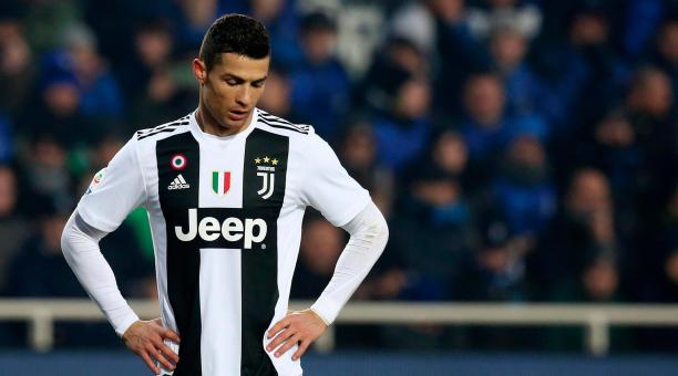 Cristiano Ronaldo en un partido con la Juventus