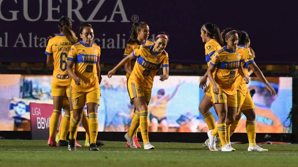 Las jugadoras de Tigres en un partido