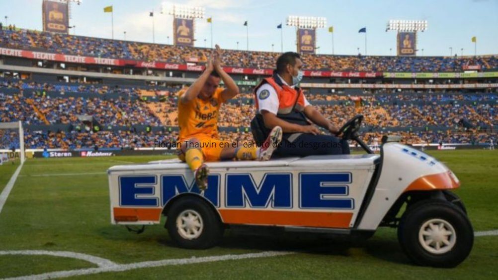  Florian Thauvin en el 'carrito de las desgracias'