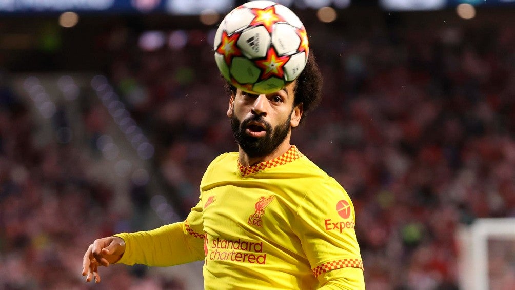 Mohamed Salah en acción con el Liverpool