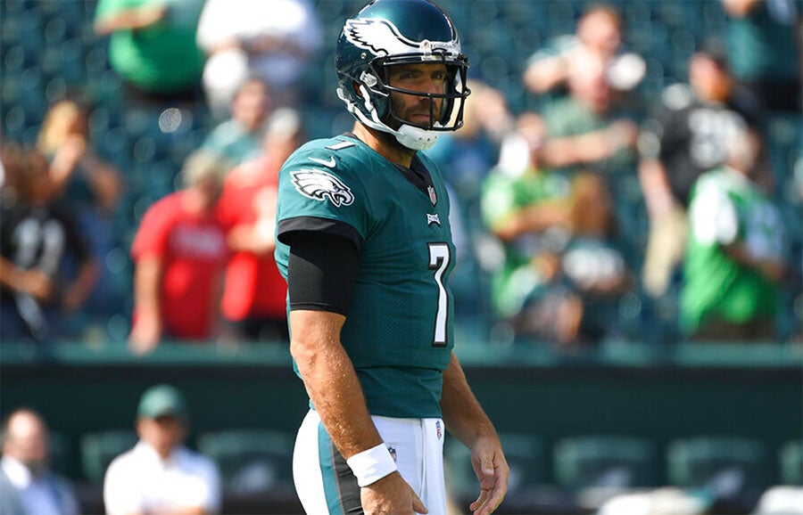 Flacco con los Filadelfia Eagles