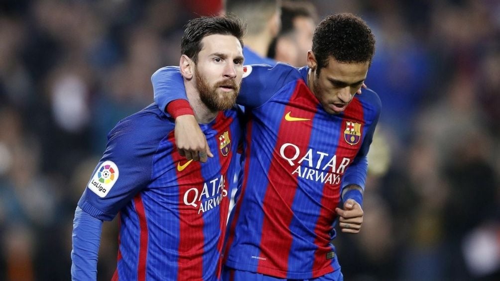 Messi y Neymar en el Barcelona 