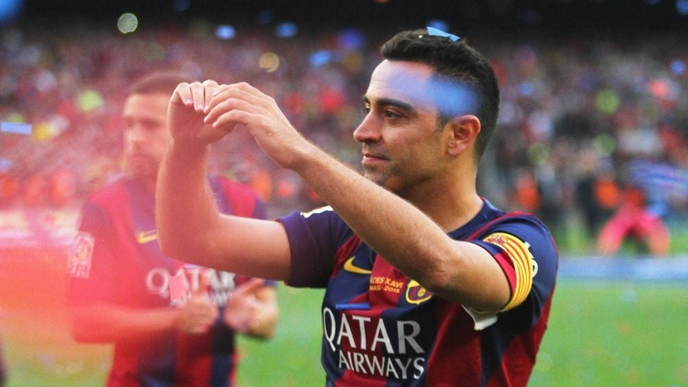 Xavi en su paso con Barcelona 