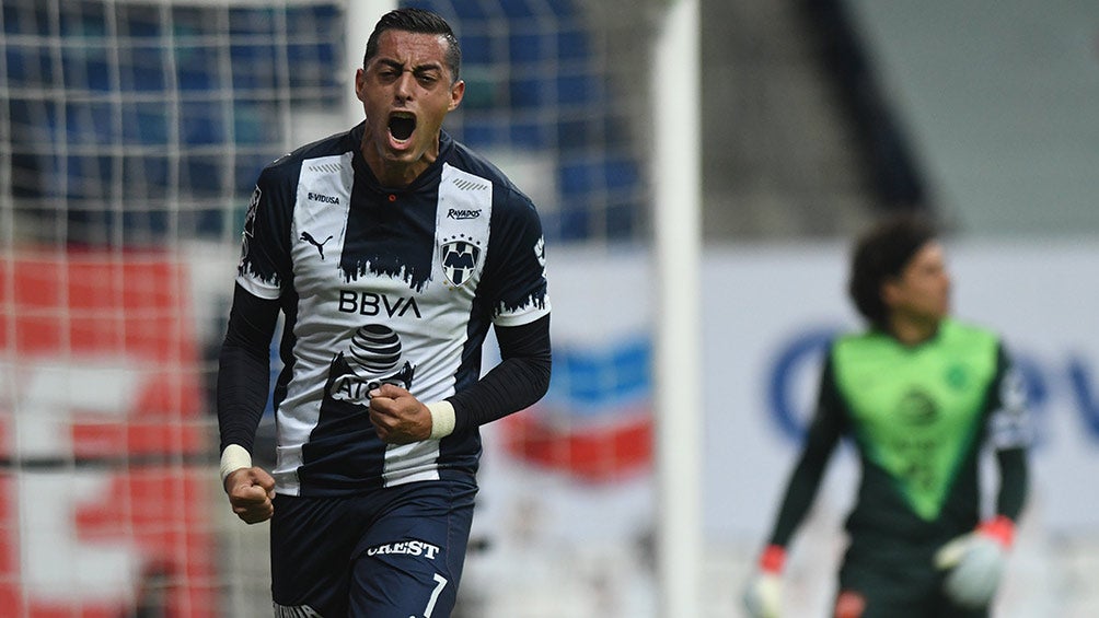 Funes Mori grita un gol de Monterrey al América