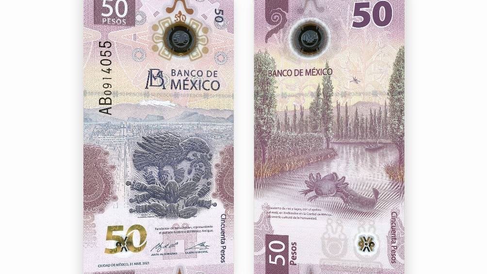 Nuevo billete de 50 pesos