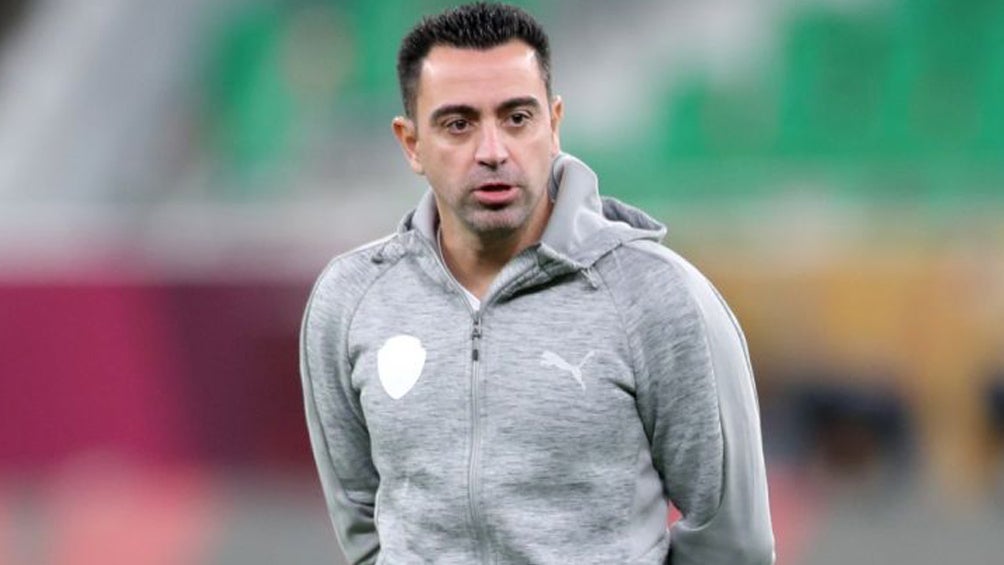 Xavi Hernández durante entrenamiento del Al-Sadd