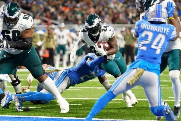 Eagles frente a Lions en la NFL