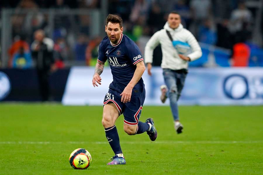 El argentino en un partido del PSG