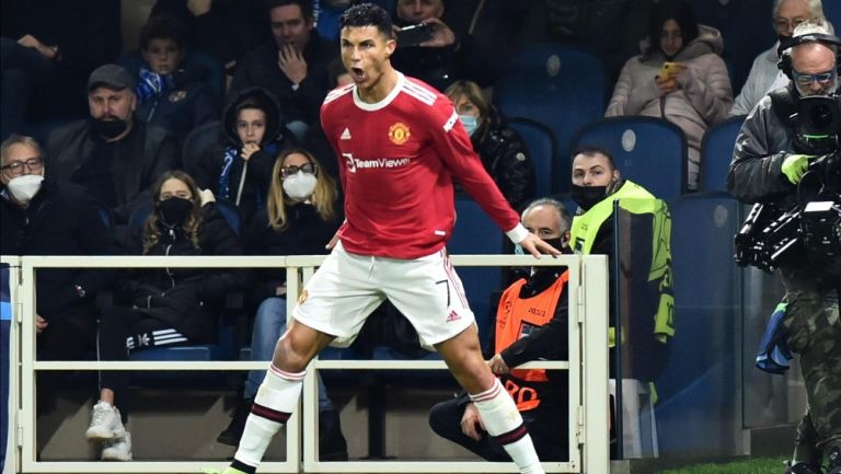 Cristiano Ronaldo celebra el gol del empate definitivo ante el Atalanta