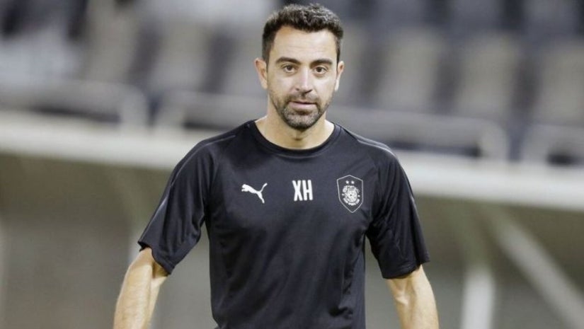 Xavi Hernández en un partido de Al Sadd