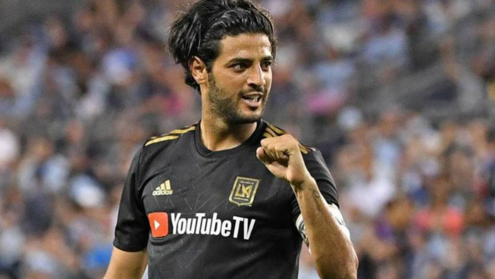 Carlos Vela en un partido del LAFC