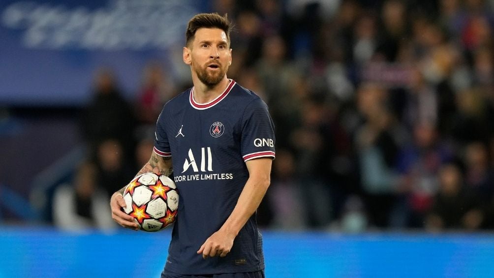 Messi en un partido con el PSG