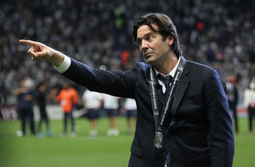 Santiago Solari en un partido del América