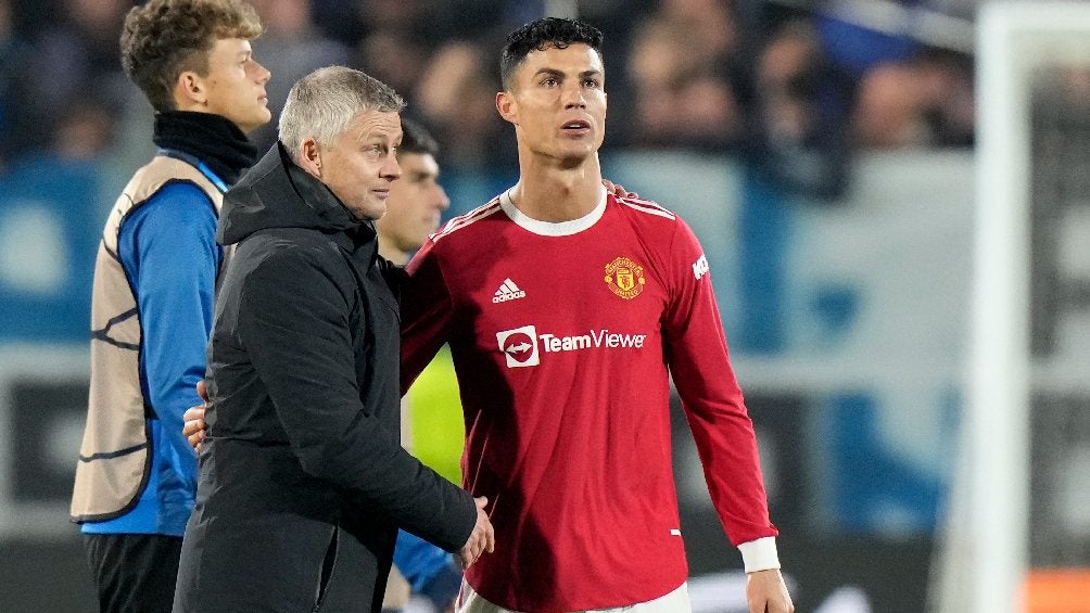 Solskjaer y Cristiano Ronaldo