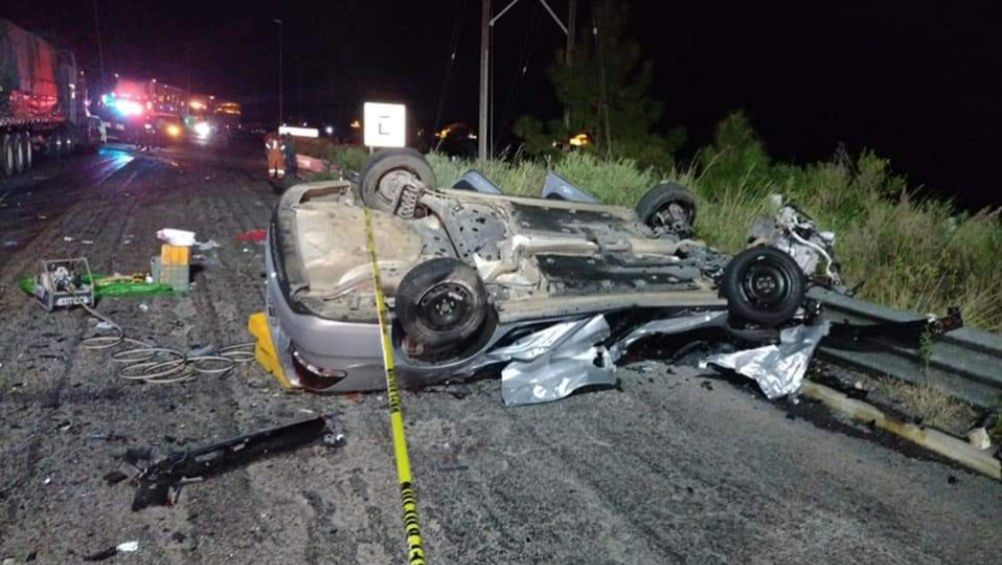 Zona del accidente que acabó con la vida de Néstor Ángeles Rodríguez