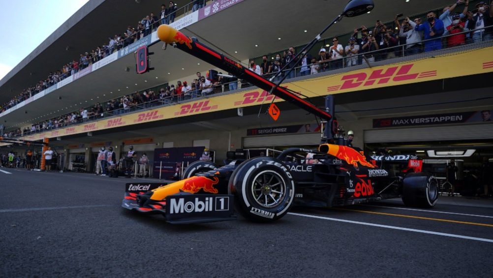 Sergio Pérez en las pruebas del GP de México