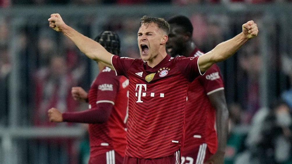 Joshua Kimmich celebra resultado del Bayern Munich