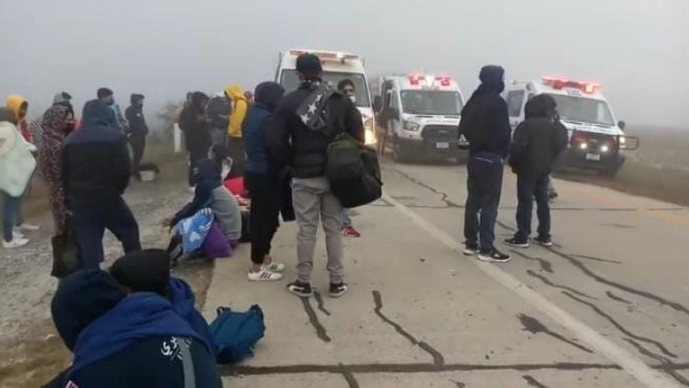 Autobús de Rayados se accidentó