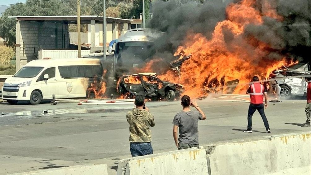 Accidente en la caseta San Marcos