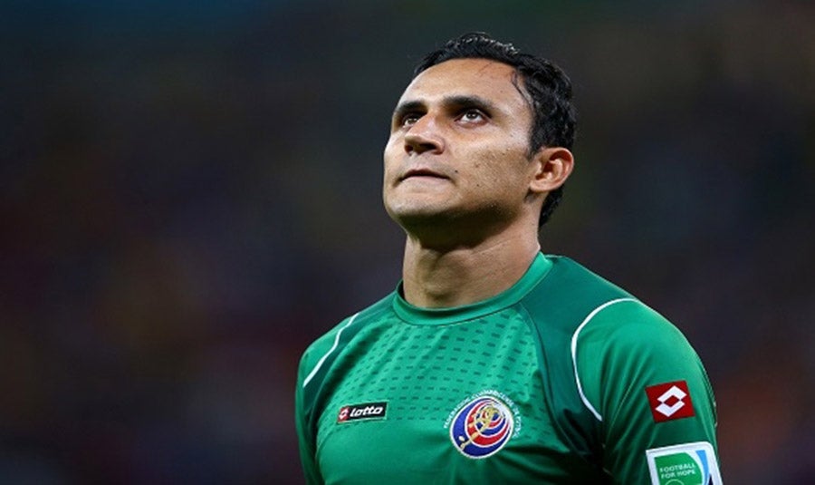 Navas en juego con Costa Rica en 2014