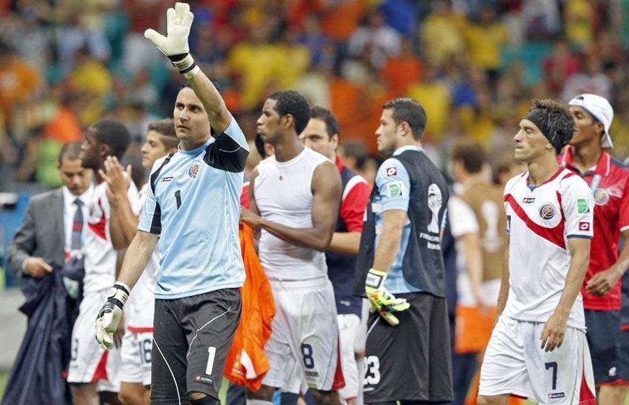 Costa Rica fue eliminado por Holanda en la Copa del Mundo de Brasil